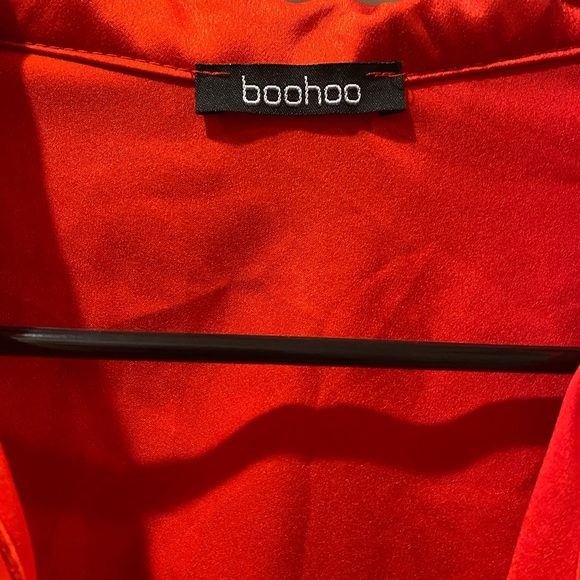 Red Ruched Blouse - Picture 2 of 5